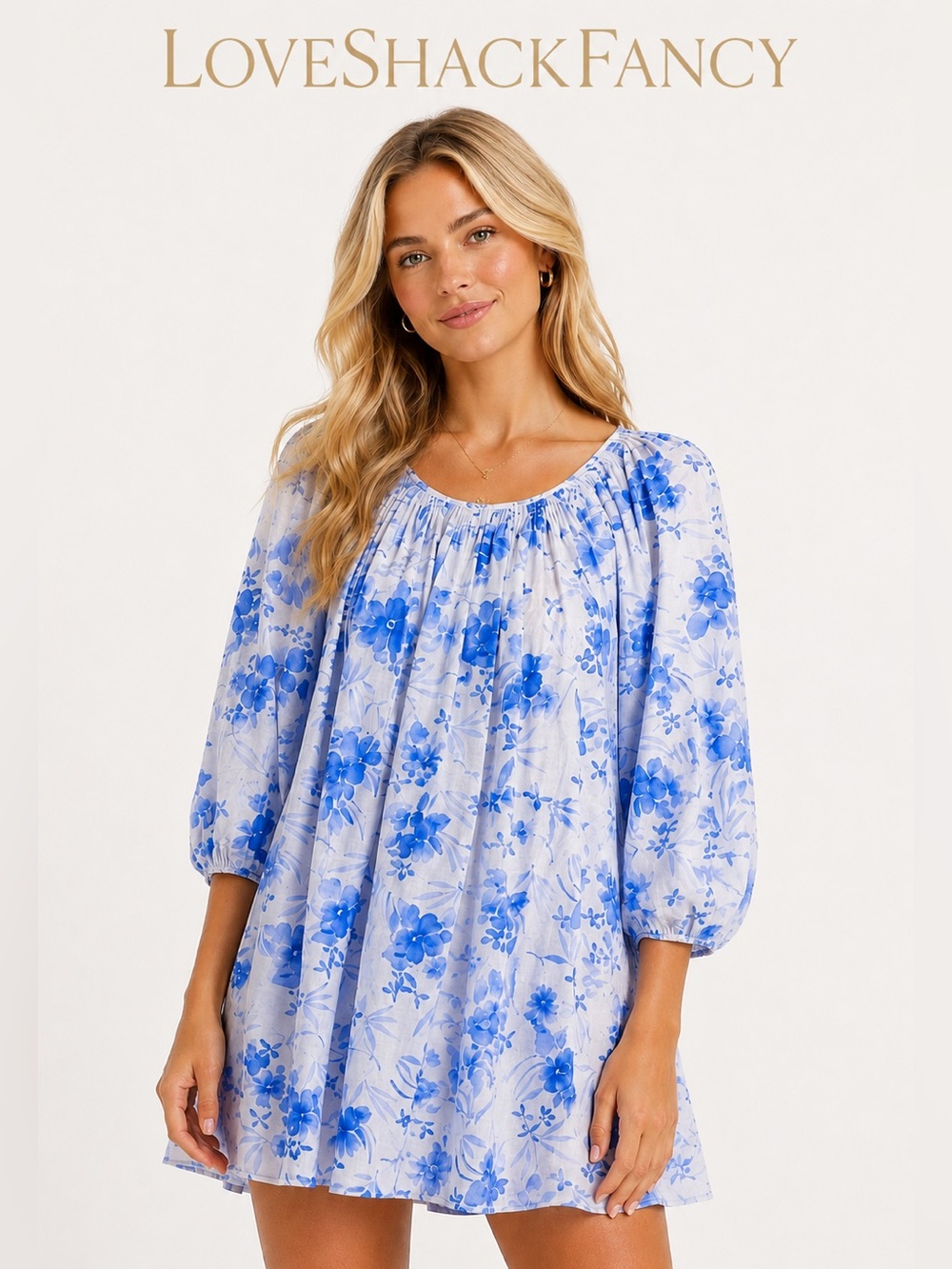 LOVE SHACK FANCY ESTE TUNIC TENT DRESS NEW WITH TAGS